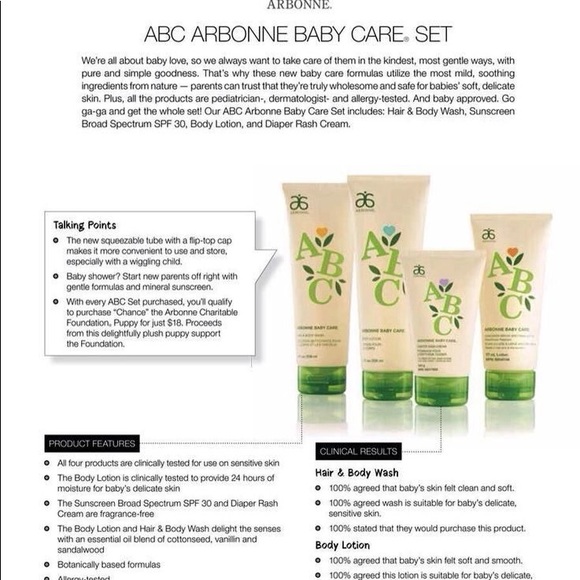 Arbonne ABC Vegan Child Skin Line - Picture 7 of 7